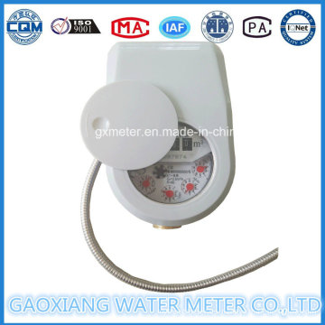 Medidor de agua remoto fotoeléctrico de AMR (medidor de agua de control de válvula con cable)